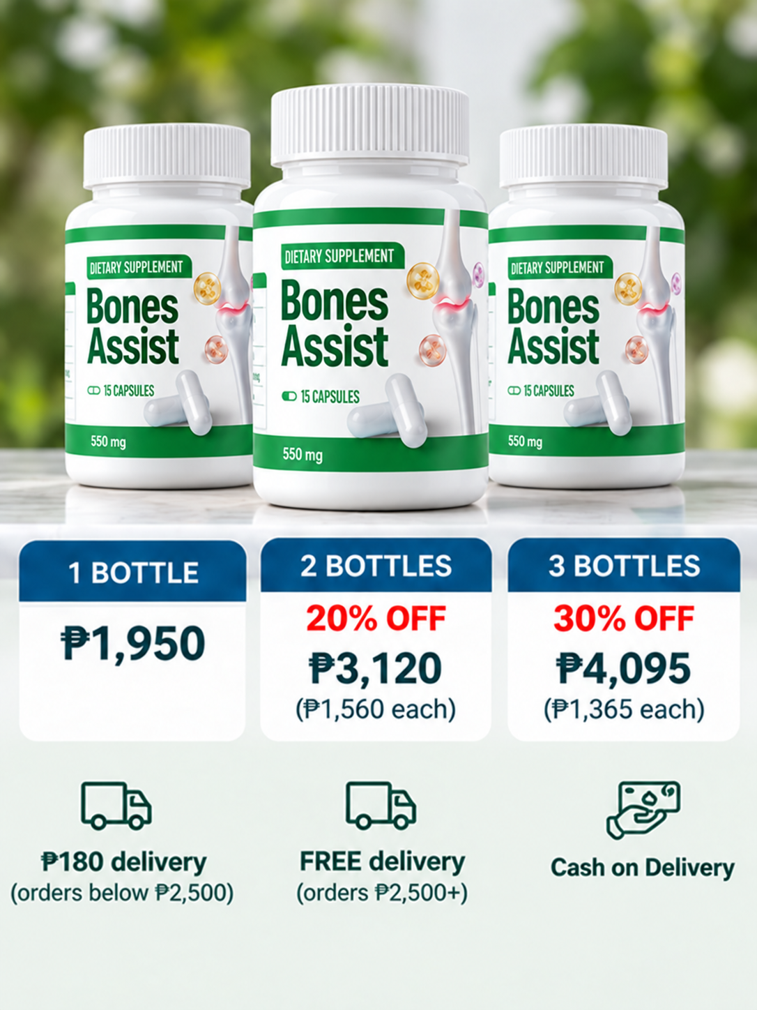 Bones Assist pack options and prices